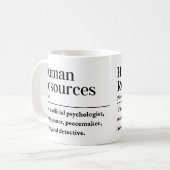 Definition der Humanressourcen Kaffeetasse (Vorderseite Links)