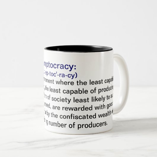 Definition der Ineptocracy Kaffee-Tassen Zweifarbige Tasse (VorderseiteRechts)
