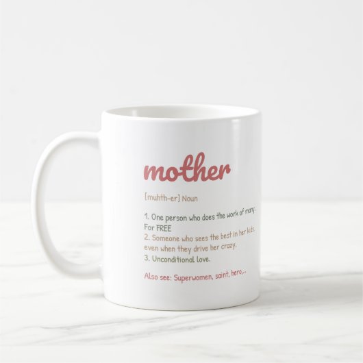 Definition der Inspirationsmutter/Mama-Bärenwrap Kaffeetasse (Links)