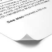 Definition der Integrität Poster (Ecke)