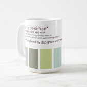 Definition der Juxtaposition Kaffeetasse (Vorderseite Links)