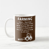 Definition der Landwirtschaft für den Bauer im Win Kaffeetasse (Links)