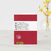 Definition der Liebe: gefaltet 4"x5.6" Karte (Gelbe Blume)