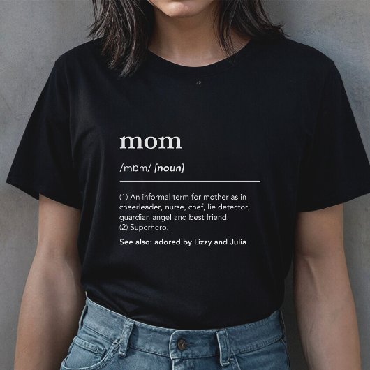 Definition der Mama eines Wörterbuchs für Mutterki T-Shirt