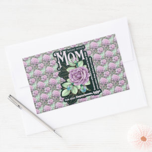 Definition der Mama für Blumen über Printmedien Rechteckiger Aufkleber
