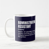 Definition der sarkastischen Verwaltungsassistente Kaffeetasse (Links)