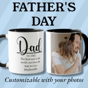 Definition der Tasse von Vater-Foto in Schwarz
