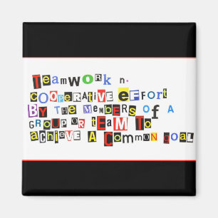 Definition der Teamarbeit Magnet