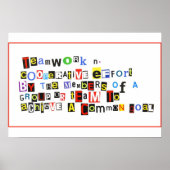 Definition der Teamarbeit Poster (Vorne)