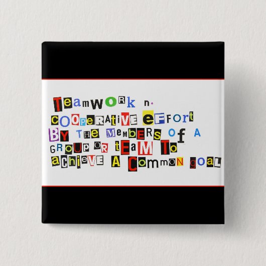 Definition der Teamwork Button (Vorderseite)