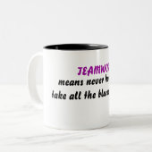 Definition der Teamwork Zweifarbige Tasse (Vorderseite Links)