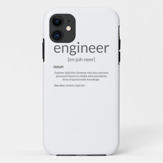 Definition der Uni eines Gift Engineers Case-Mate iPhone Hülle (Rückseite)