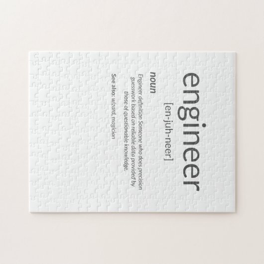 Definition der Uni eines Gift Engineers Puzzle (Horizontal)