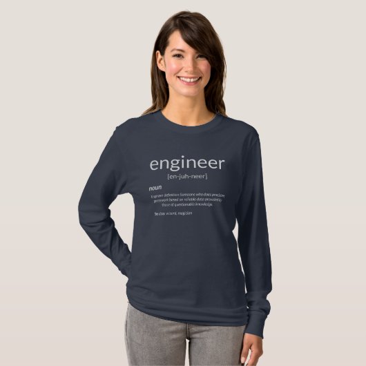 Definition der Uni eines Gift Engineers T-Shirt (Vorne ganz)