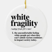 Definition der weißen Fragilität Keramik Ornament (Hinten)