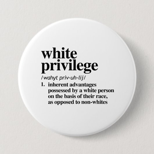 Definition der weißen Vorrechte Button (Vorderseite)