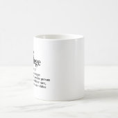 Definition der weißen Vorrechte Kaffeetasse (Mittel)