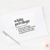 Definition der weißen Vorrechte Quadratischer Aufkleber (Umschlag)