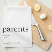 Definition der weltbesten Großeltern Geschirrtuch (Viertel Falte)