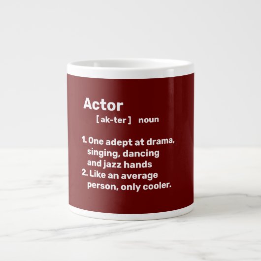 Definition des Akteurs Jumbo-Tasse (Vorderseite)