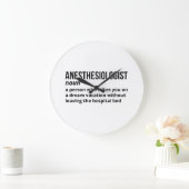 Definition des Anästhesisten - Geschenk des Arztes Große Wanduhr (Zuhause)