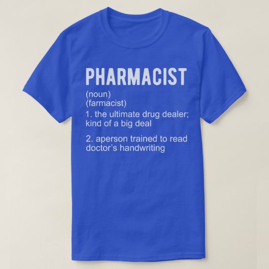 Definition des Apothekers T-Shirt (Design vorne)