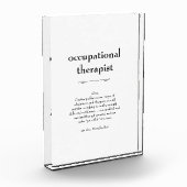 Definition des Arbeitstherapeuten Dankeschön Gesch Fotoblock (Links)