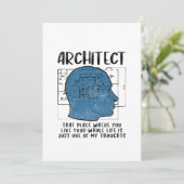 Definition des Architekten Einladung (Stehend Vorderseite)