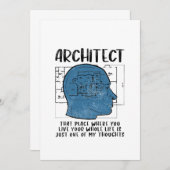 Definition des Architekten Einladung (Vorne/Hinten)