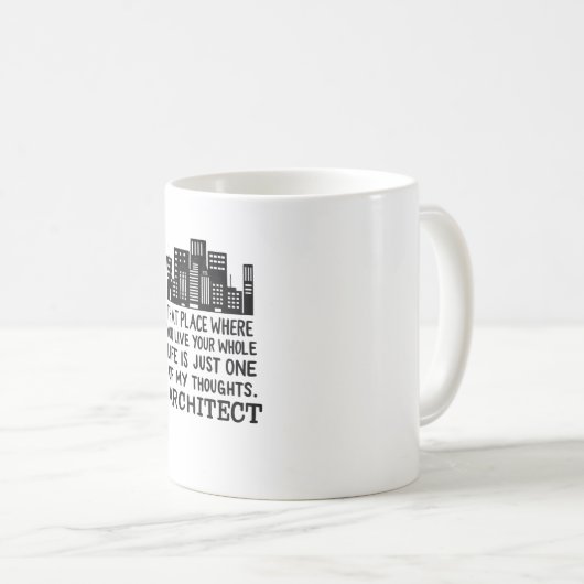 Definition des Architekten Kaffeetasse (VorderseiteRechts)