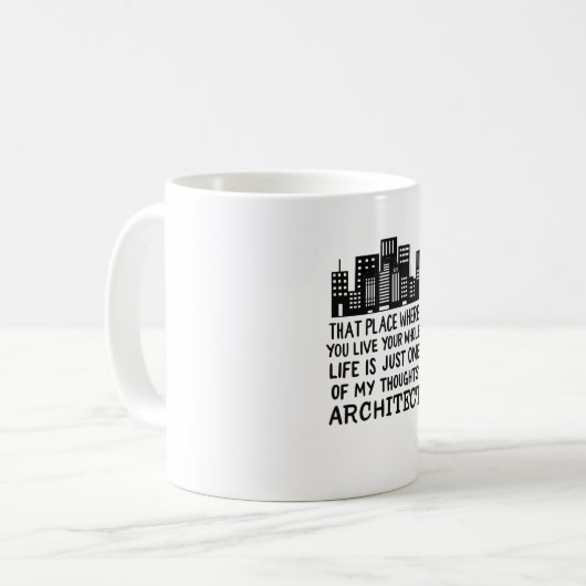Definition des Architekten Kaffeetasse (Vorderseite Links)