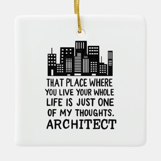 Definition des Architekten Keramikornament (Vorderseite)