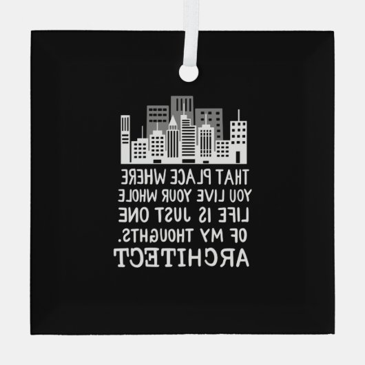 Definition des Architekten Ornament Aus Glas (Rückseite)