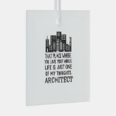 Definition des Architekten Ornament Aus Glas (Vorderseite Rechts)