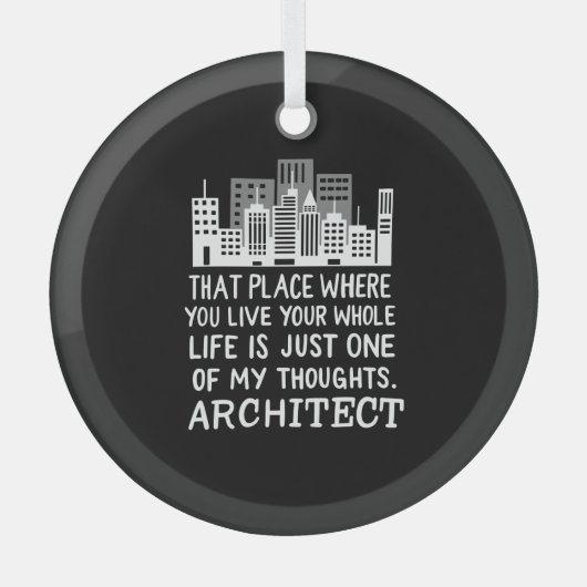 Definition des Architekten Ornament Aus Glas (Vorderseite)