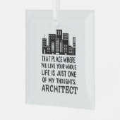 Definition des Architekten Ornament Aus Glas (Vorderseite links)