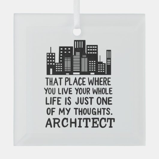 Definition des Architekten Ornament Aus Glas (Vorderseite)