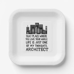 Definition des Architekten Pappteller