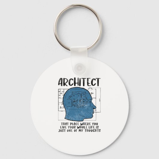 Definition des Architekten Schlüsselanhänger (Vorderseite)