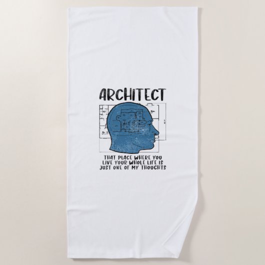Definition des Architekten Strandtuch (Vorderseite)