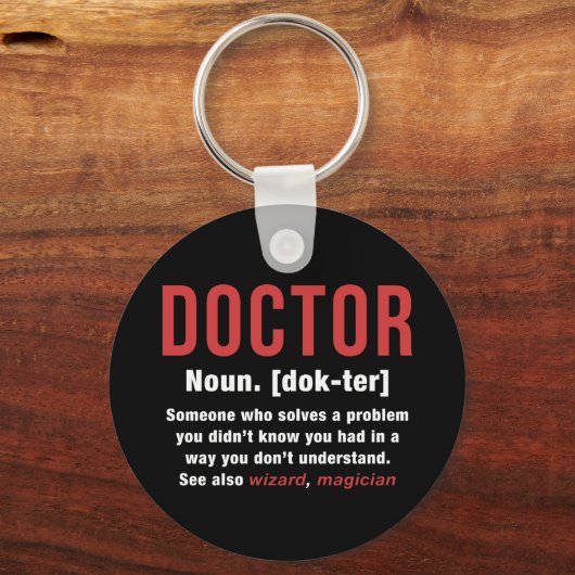 Definition des Arztes Schlüsselanhänger (Vorderseite)