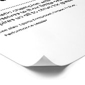 Definition des Athleten Poster (Ecke)