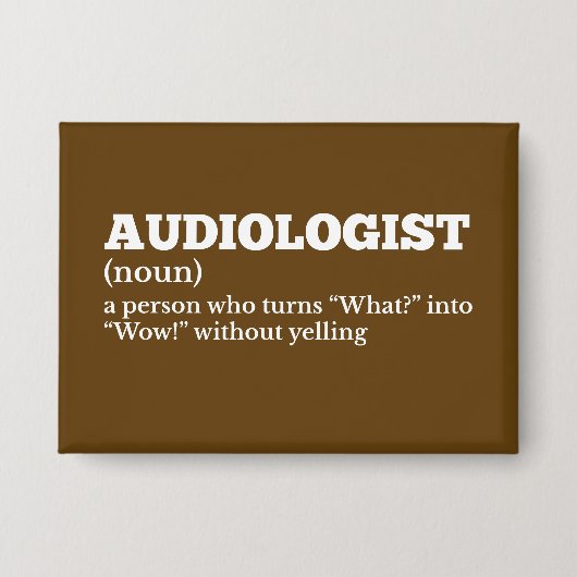 Definition des Audiologen Button (Vorderseite)