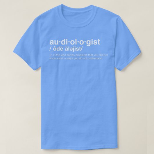 Definition des Audiologen T-Shirt (Design vorne)