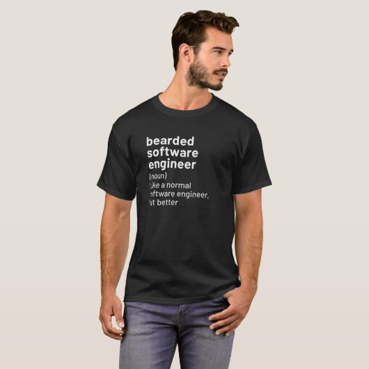 Definition des Barted Software Engineers T-Shirt (Vorne ganz)