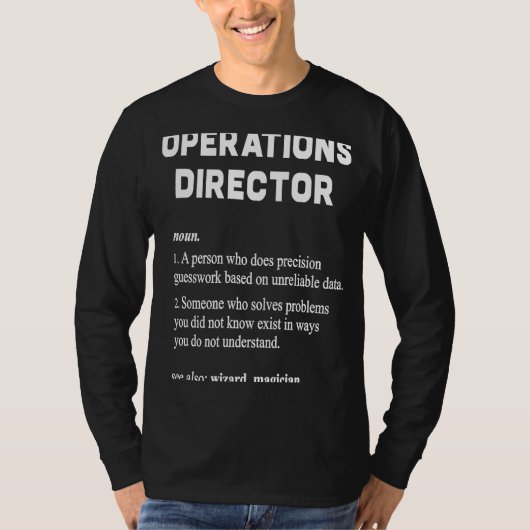 Definition des Begriffs "Betriebsleiter" T-Shirt (Vorderseite)