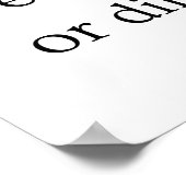 Definition des Begriffs "Courage" - Kraft, um Gefa Poster (Ecke)