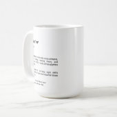 Definition des Begriffs "Doctor Funny Dictionary" Kaffeetasse (Vorderseite Links)
