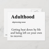 Definition des Begriffs Erwachsene Postkarte (Vorne/Hinten)