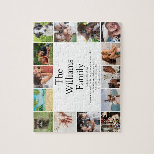 Definition des Begriffs "Foto Collage Fun" Puzzle (Vertikal)